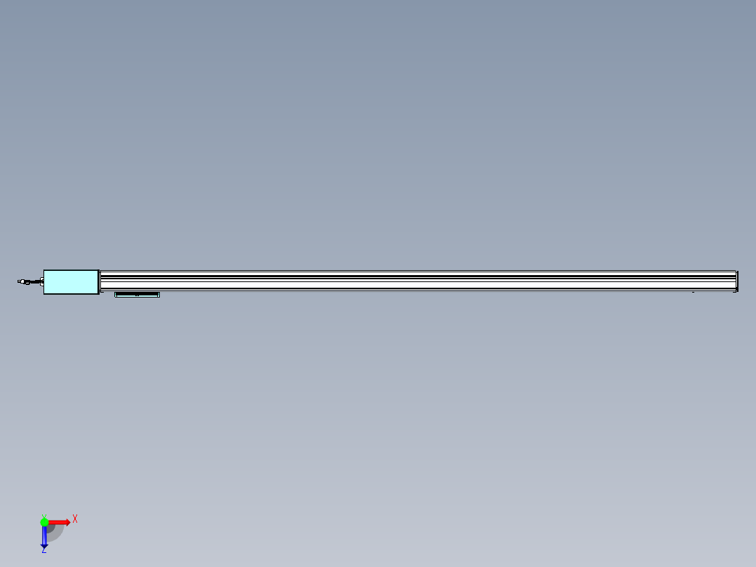 威洛博VBC同步带传动一无尘环境VBC14-L45-S2000-BR-ZP75-C3俯视图