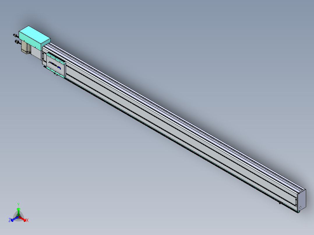 威洛博VBC同步带传动一无尘环境VBC14-L45-S2000-BR-ZP75-C3正等轴测图