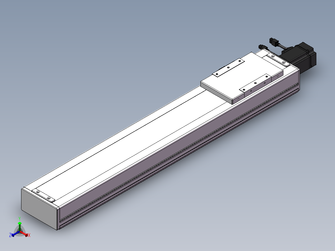 精密模组MC140-L05-600-BC-M200-C4正等轴测图