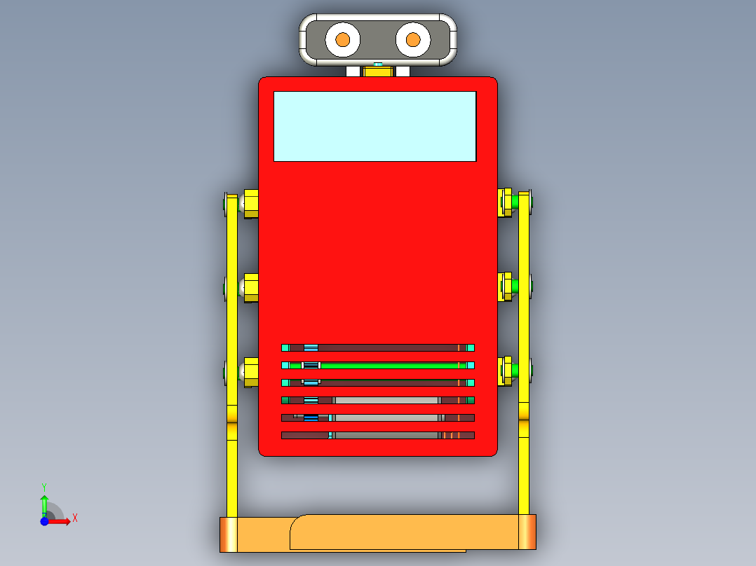 步行机器人前视图