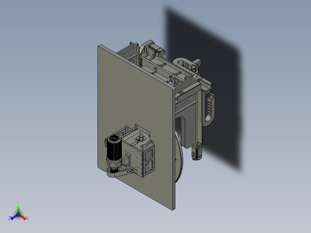 高速龙门自动螺丝机正等轴测图