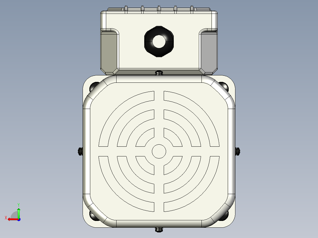 中国的JWD小齿轮电机系列直角中空减速机后视图