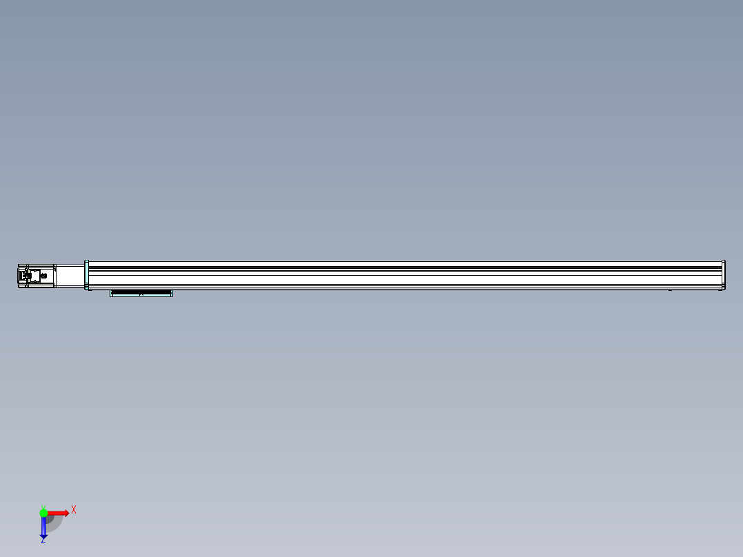 威洛博VC丝杆传动-无尘环境VC14-Lxx-C-S1350-BC-ZP40-C3俯视图