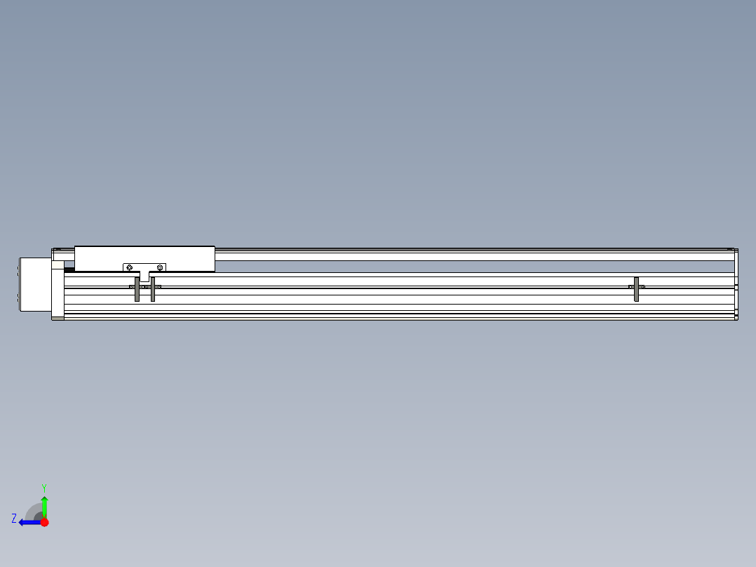 Toyo东佑达直线模组-ETH22-800-BR-400W+煞車右视图