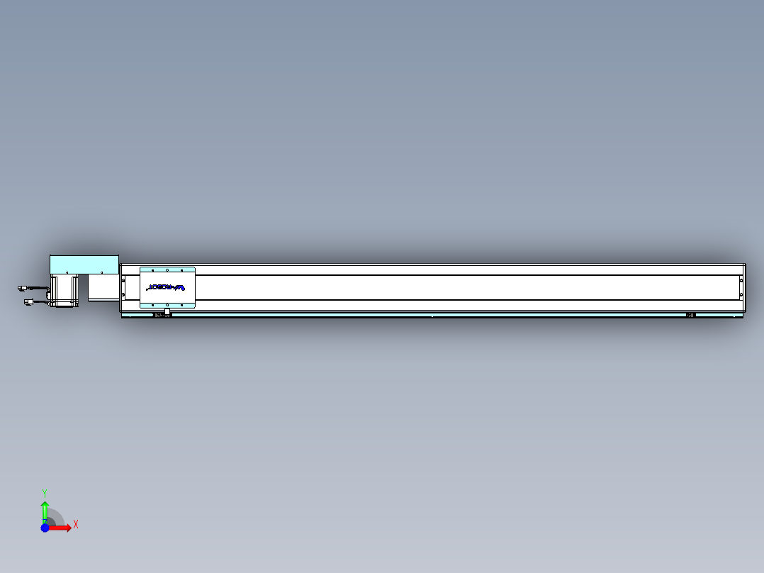 威洛博VBC同步带传动一无尘环境VBC14-L45-S1500-BR-ZP75-C3前视图