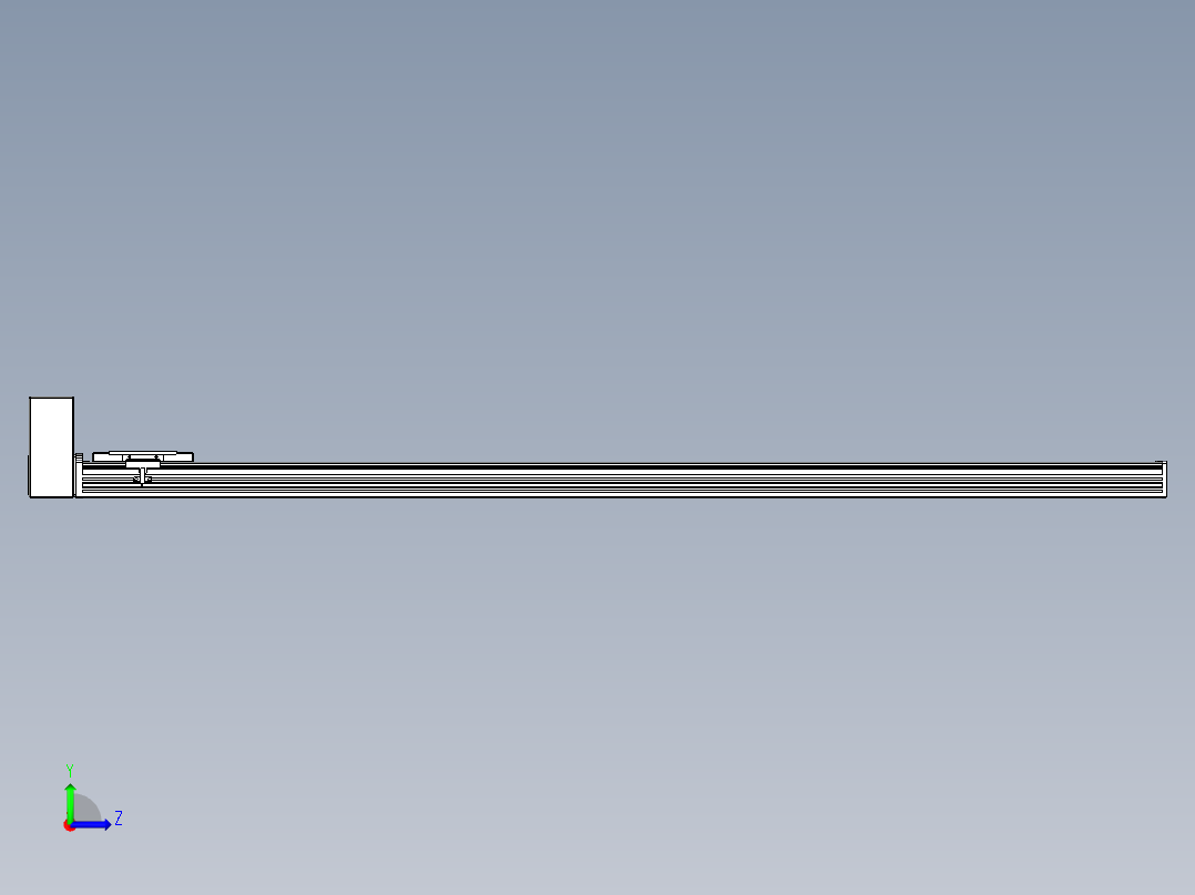 同步带全封闭直线模组TPA-HCB-110D-90-L1400-RU-C-P40-N3左视图