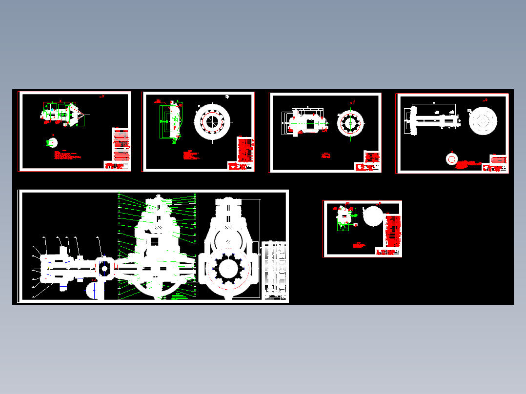 解放CA1092货车双级主减速器驱动桥 包含CAD图纸和说明文档参考