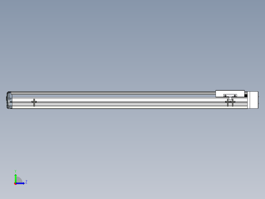 Toyo东佑达直线模组-ETH17-1050-BL-M40左视图