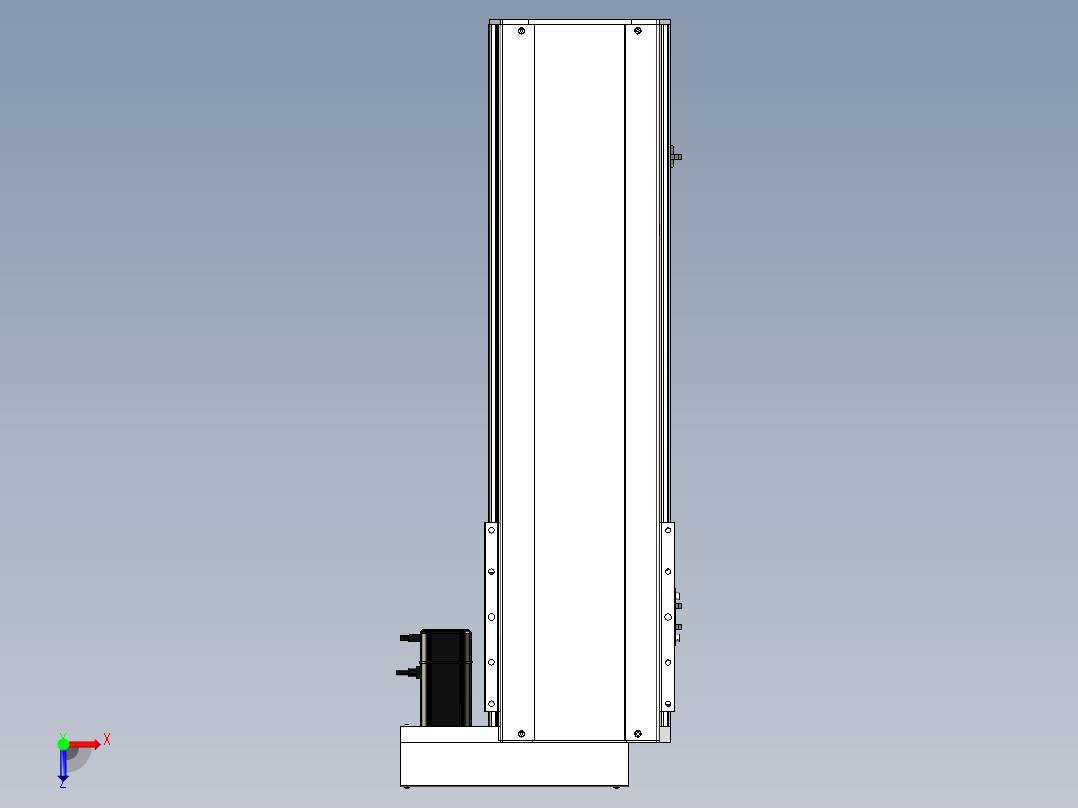 Toyo东佑达直线模组-ETH22-550-BR-400W+煞車俯视图