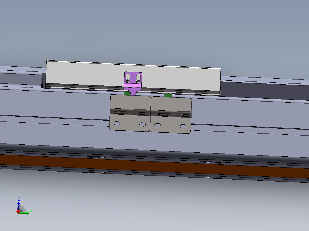 电动滑台模组SDM136直连模型主视图