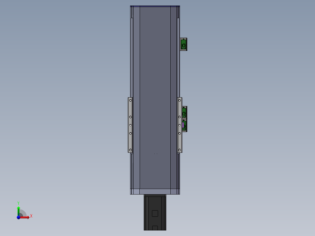电动滑台模组SDM136直连模型前视图