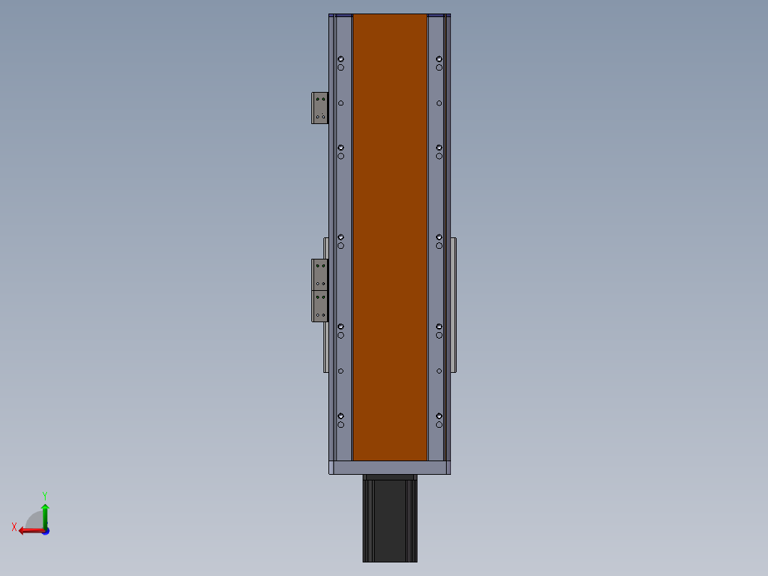 电动滑台模组SDM136直连模型后视图