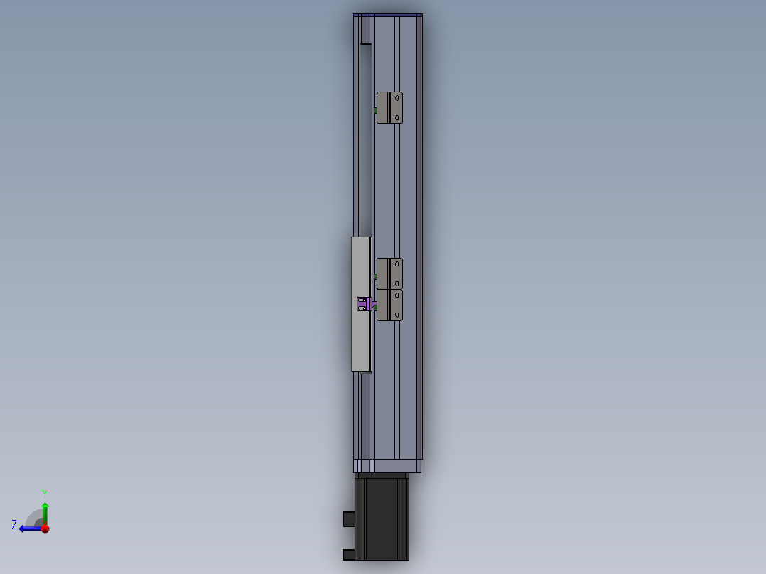 电动滑台模组SDM136直连模型右视图