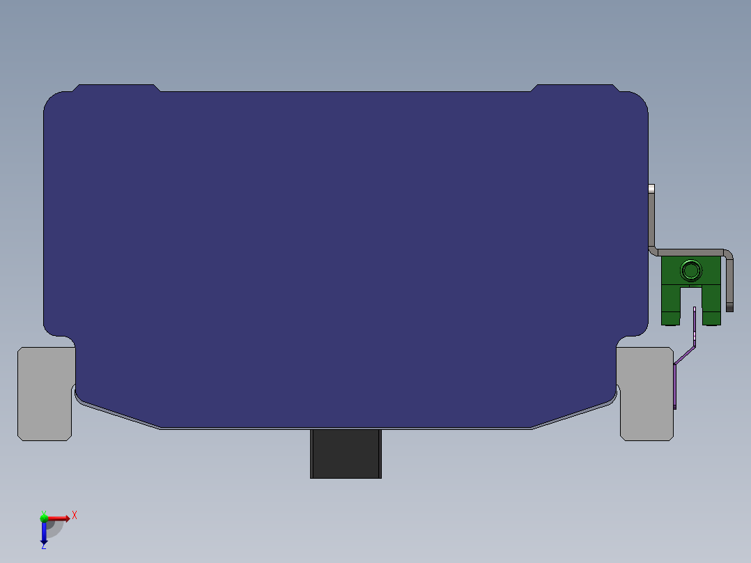 电动滑台模组SDM136直连模型俯视图