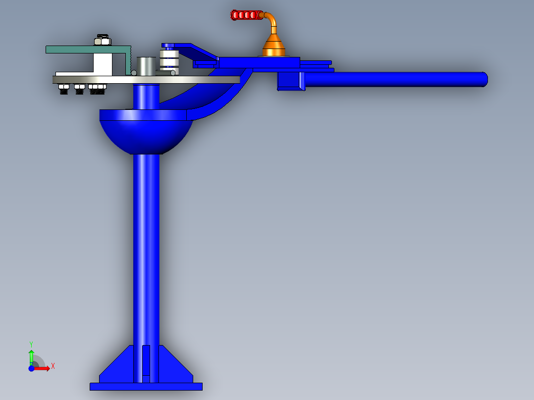 手动钢筋弯管机前视图