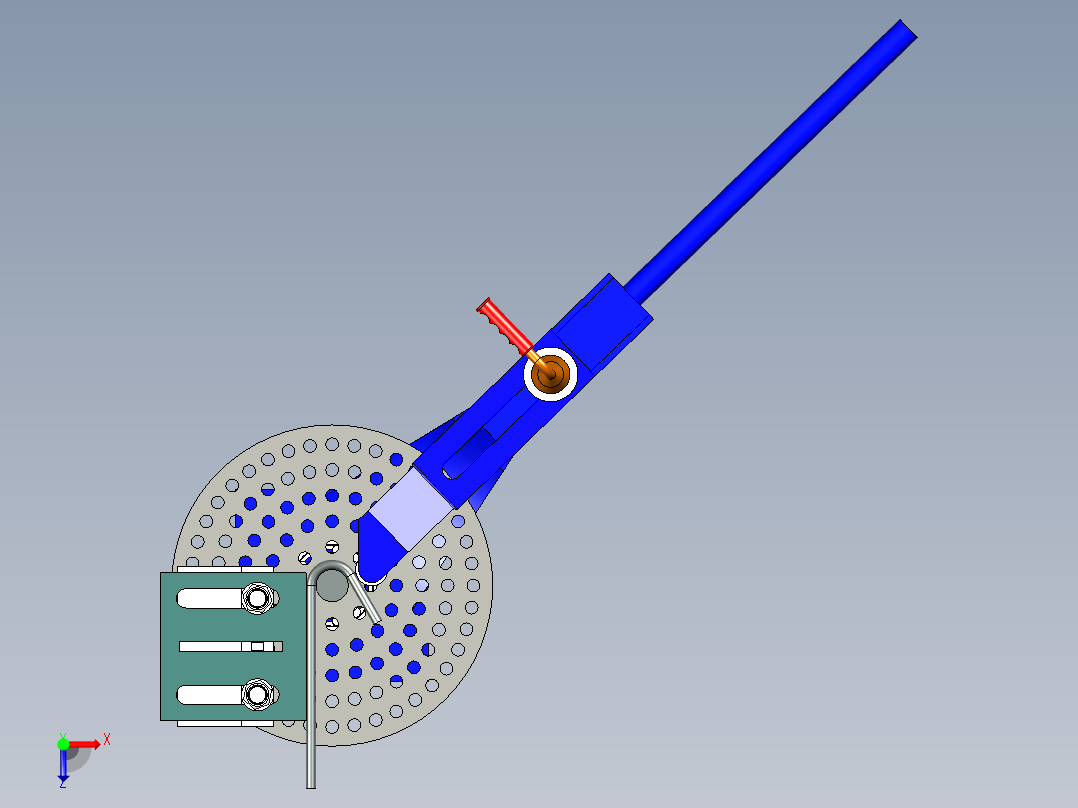手动钢筋弯管机俯视图