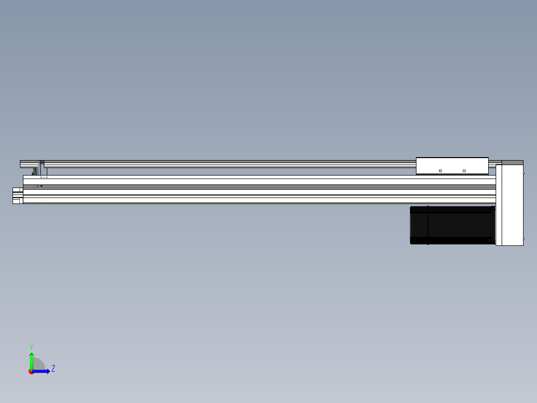 Toyo东佑达直线模组-ETH17-800-BM-M75B左视图