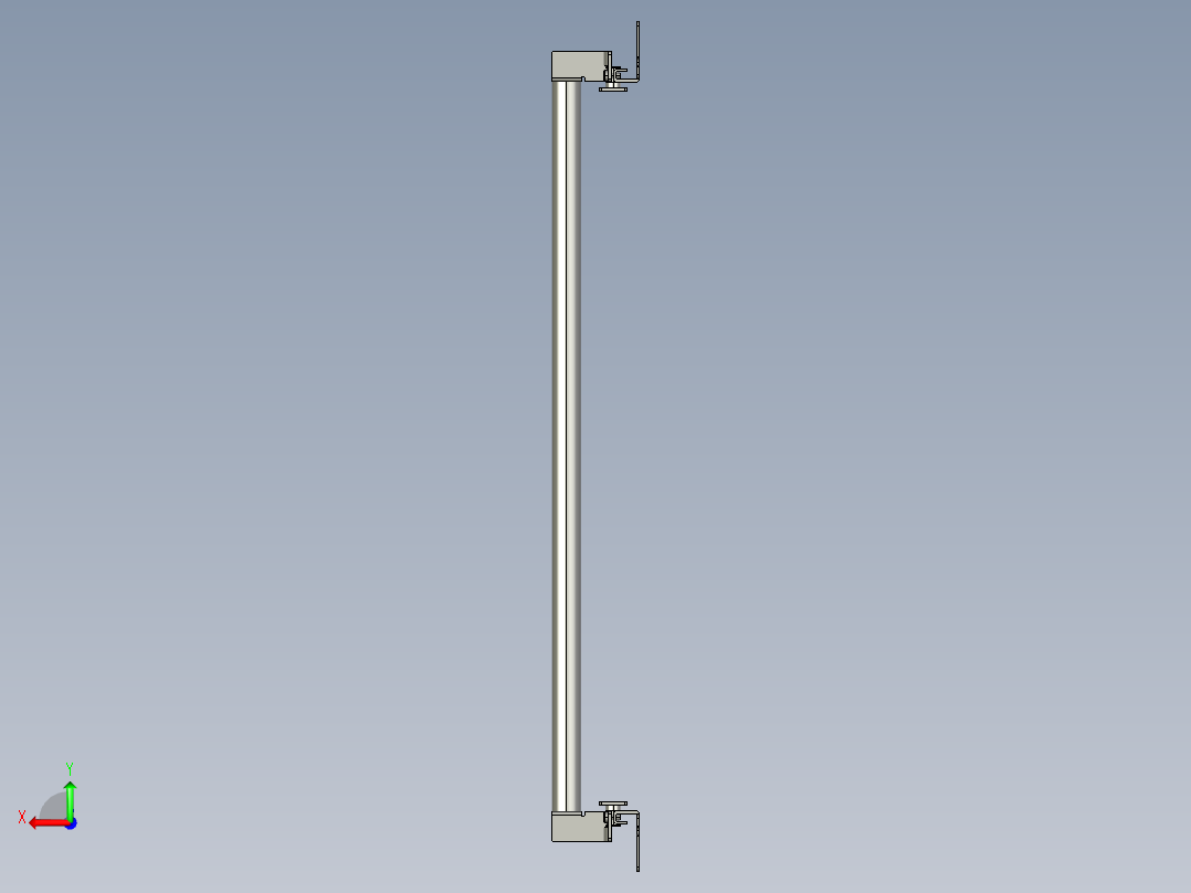 基恩士SL-JB47_side-mount_kc图纸模型后视图