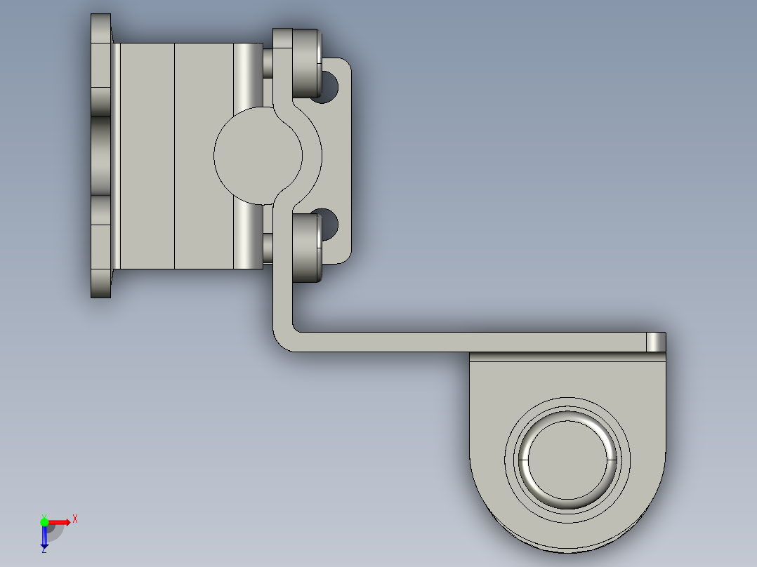 基恩士SL-JB47_side-mount_kc图纸模型俯视图