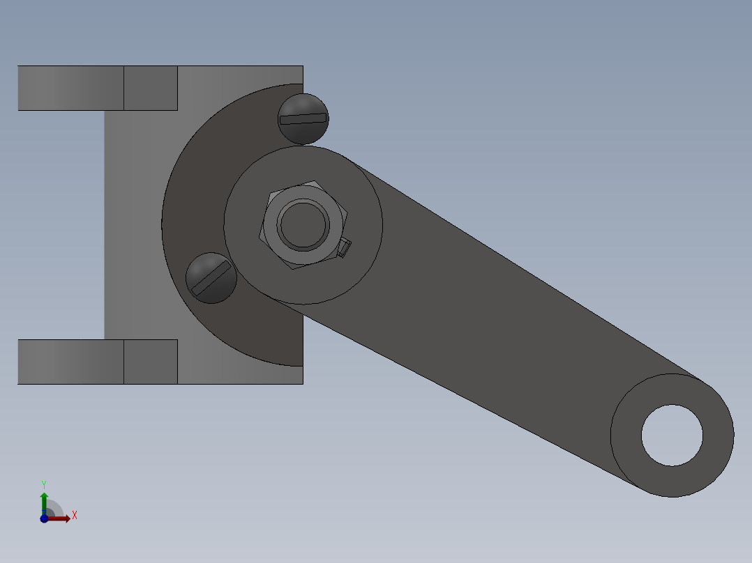 solidworks 节气门体图纸前视图