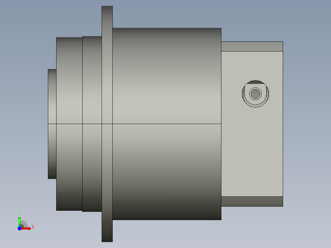 斜齿PHF060-L1 14-50-70-M5-5B.STEP前视图