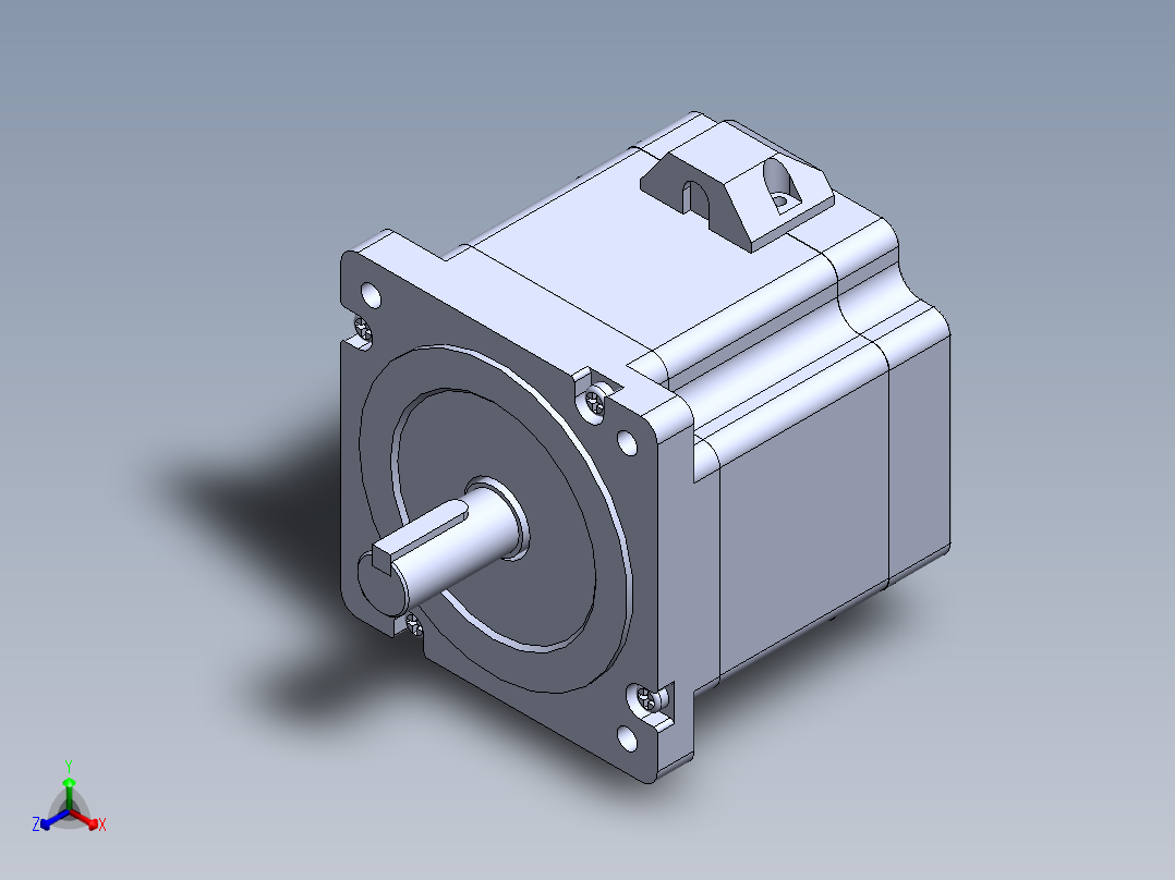 雷赛步进电机86CM45-0-I14正等轴测图