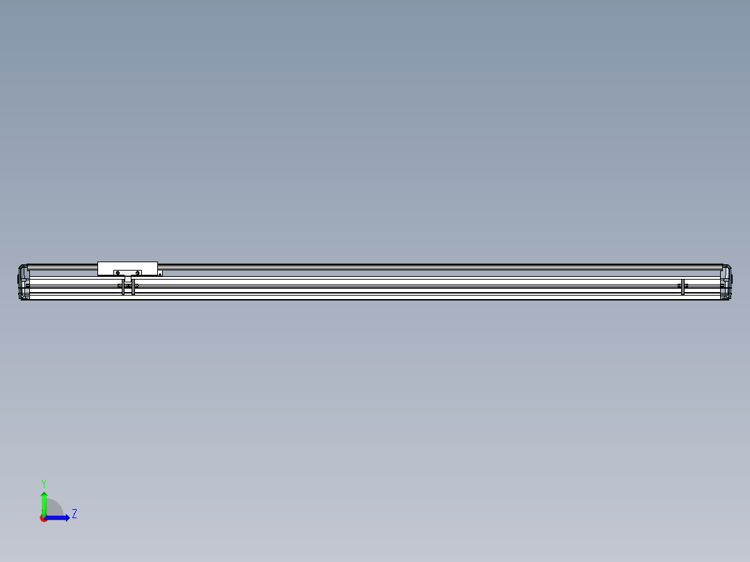 Toyo东佑达直线模组-ETH17-L25-1400-M-ST左视图
