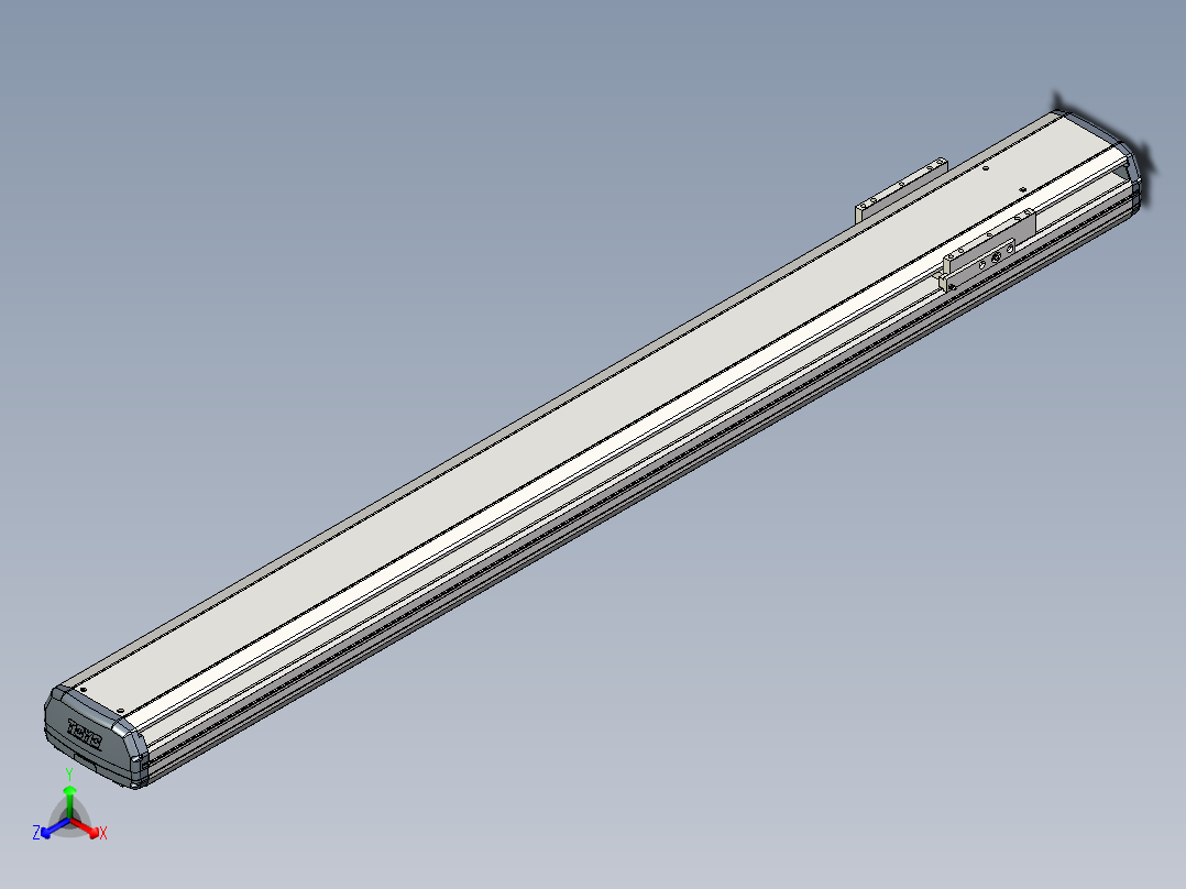 Toyo东佑达直线模组-ETH17-L25-1400-M-ST正等轴测图