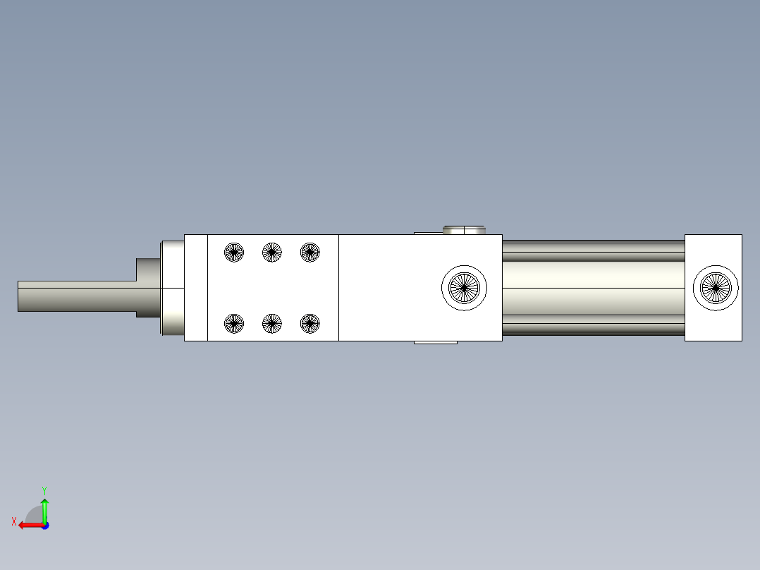 德克斯TUNKERS气缸数模SZK_63_1_A42_T12_TUENKERS后视图