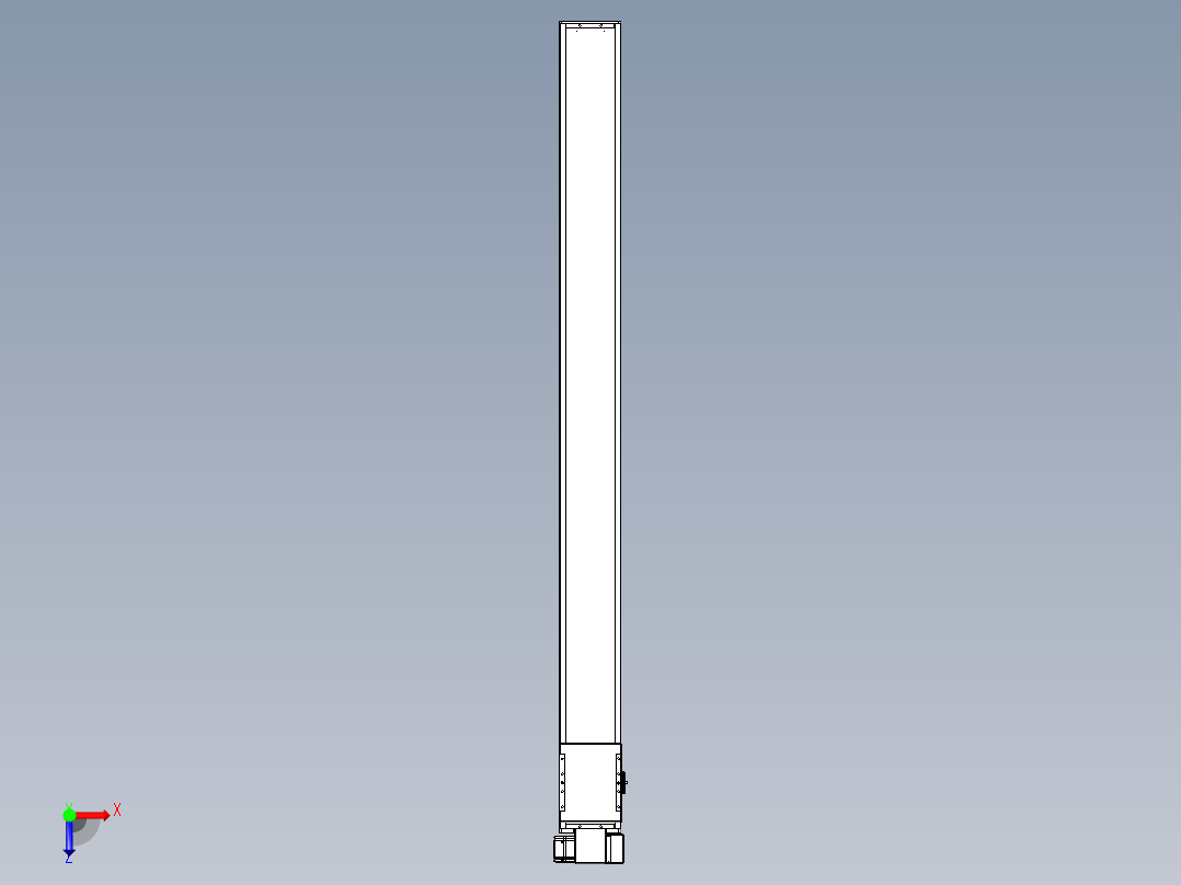 同步带全封闭直线模组TPA-HCB-14D-120-L1600-RP-C-P40-N3俯视图