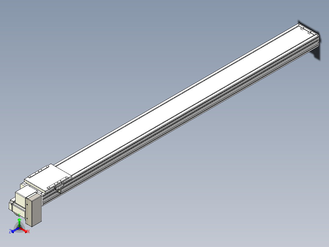 同步带全封闭直线模组TPA-HCB-14D-120-L1600-RP-C-P40-N3正等轴测图