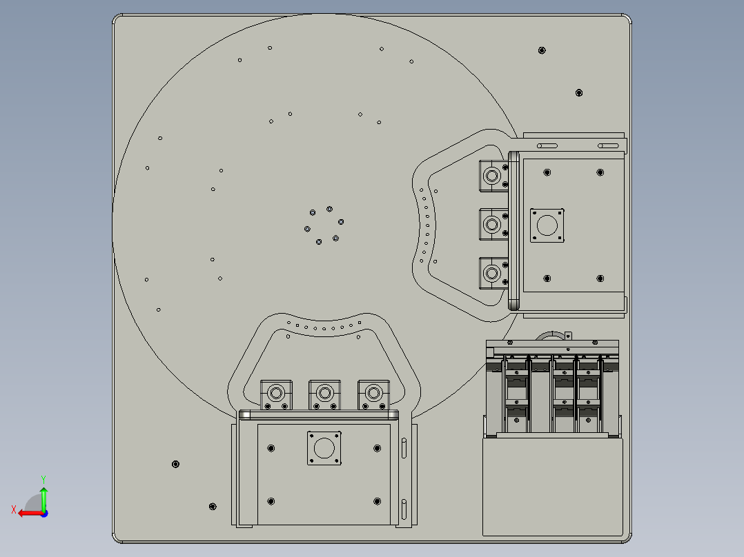 转盘深圳螺丝机后视图