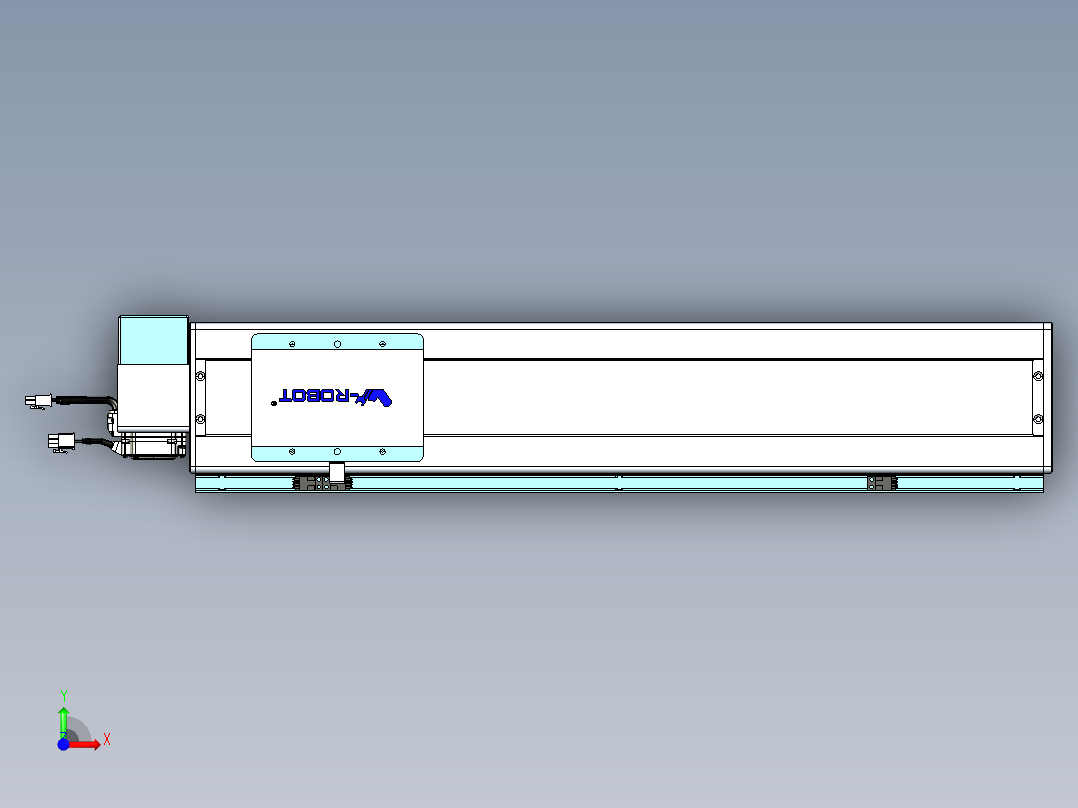 威洛博VBC同步带传动一无尘环境VBC14-L45-S500-BRD-ZP40-C3前视图