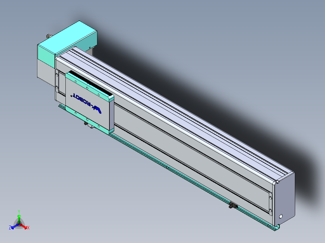 威洛博VBC同步带传动一无尘环境VBC14-L45-S500-BRD-ZP40-C3正等轴测图