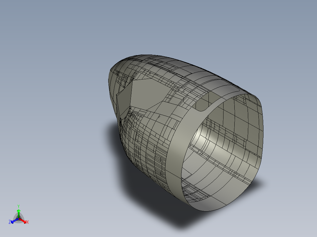 飞机驾驶舱模型主视图