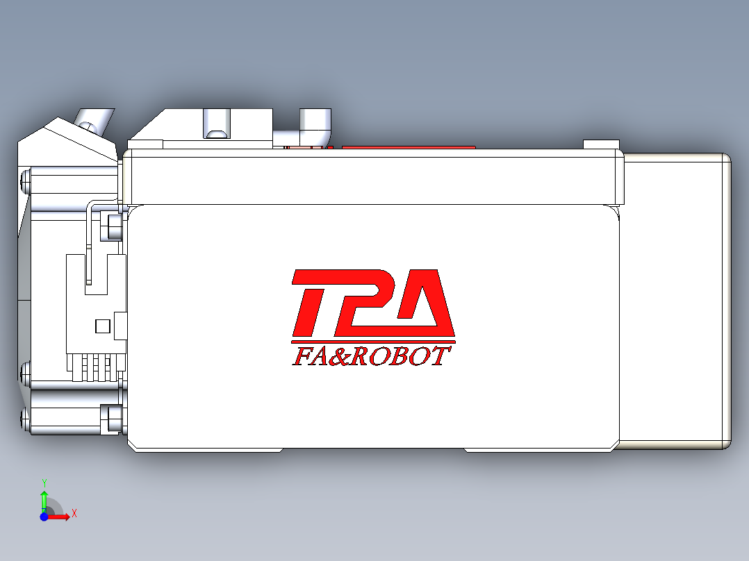 同步带全封闭直线模组TPA-HCB-110D-90-L700-ML-Y-P40-N3前视图