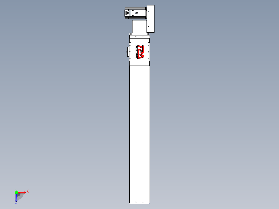 同步带全封闭直线模组TPA-HCB-110D-90-L700-ML-Y-P40-N3俯视图