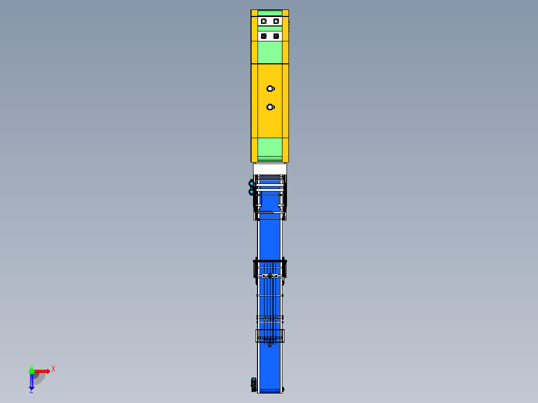 矿泉水瓶瓶装液体膜包机step俯视图
