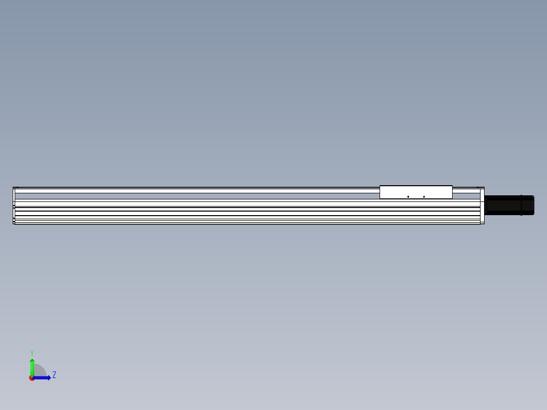 Toyo东佑达直线模组-ETH22-1100-BC-400W+煞車左视图