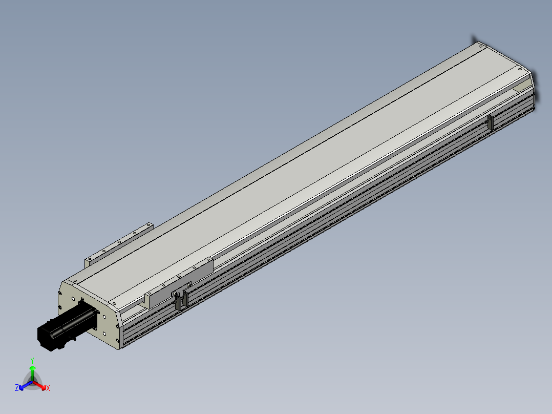 Toyo东佑达直线模组-ETH22-1100-BC-400W+煞車正等轴测图