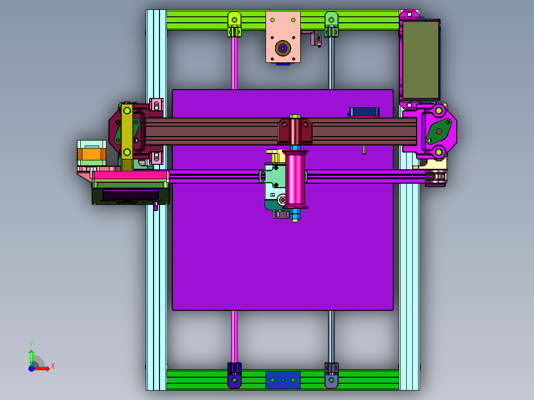 工业高性能工程材料3D打印机前视图