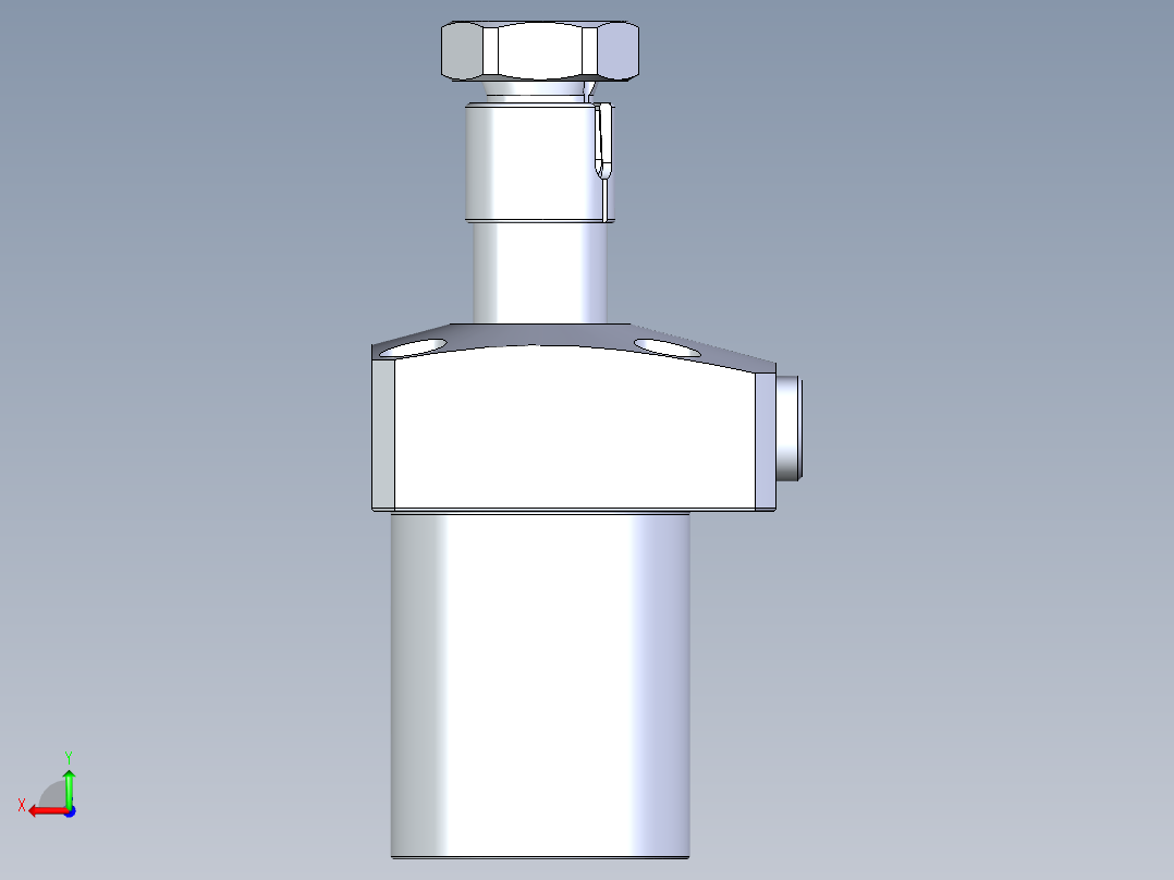 KOSMEKLHA0400-CL-Y30多系列多零件图纸模型后视图