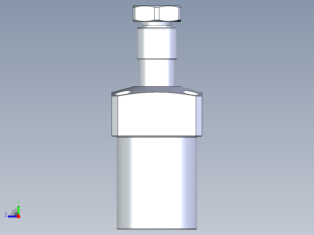 KOSMEKLHA0400-CL-Y30多系列多零件图纸模型右视图