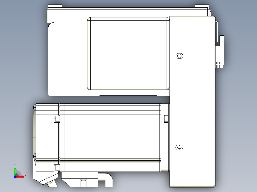 同步带全封闭直线模组TPA-HCB-14D-120-L3000-RP-C-P40-N3前视图