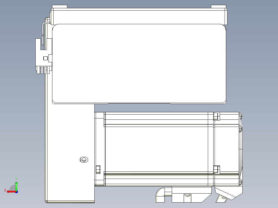 同步带全封闭直线模组TPA-HCB-14D-120-L3000-RP-C-P40-N3后视图