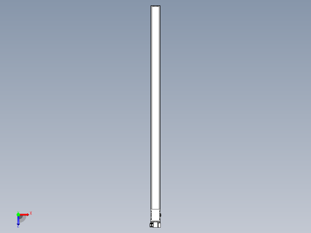 同步带全封闭直线模组TPA-HCB-14D-120-L3000-RP-C-P40-N3俯视图