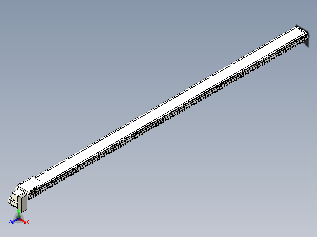 同步带全封闭直线模组TPA-HCB-14D-120-L3000-RP-C-P40-N3正等轴测图
