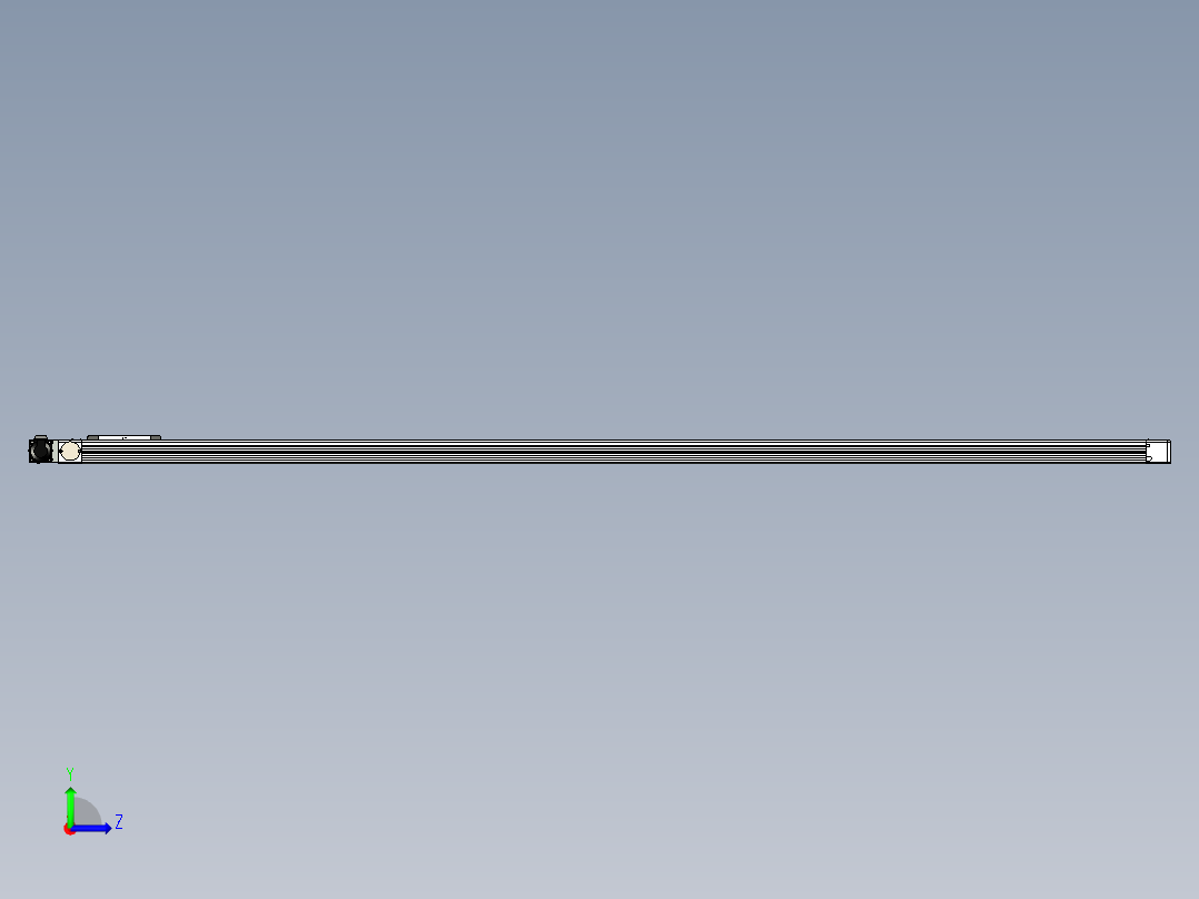 同步带滑台-欧规BC6H-L60-S2800-R-ZP40-D3左视图