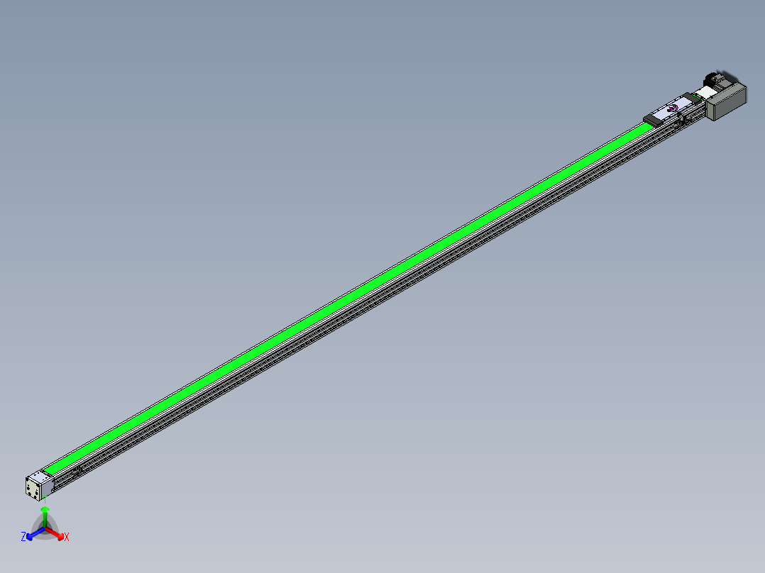同步带滑台-欧规BC6H-L60-S2800-R-ZP40-D3正等轴测图