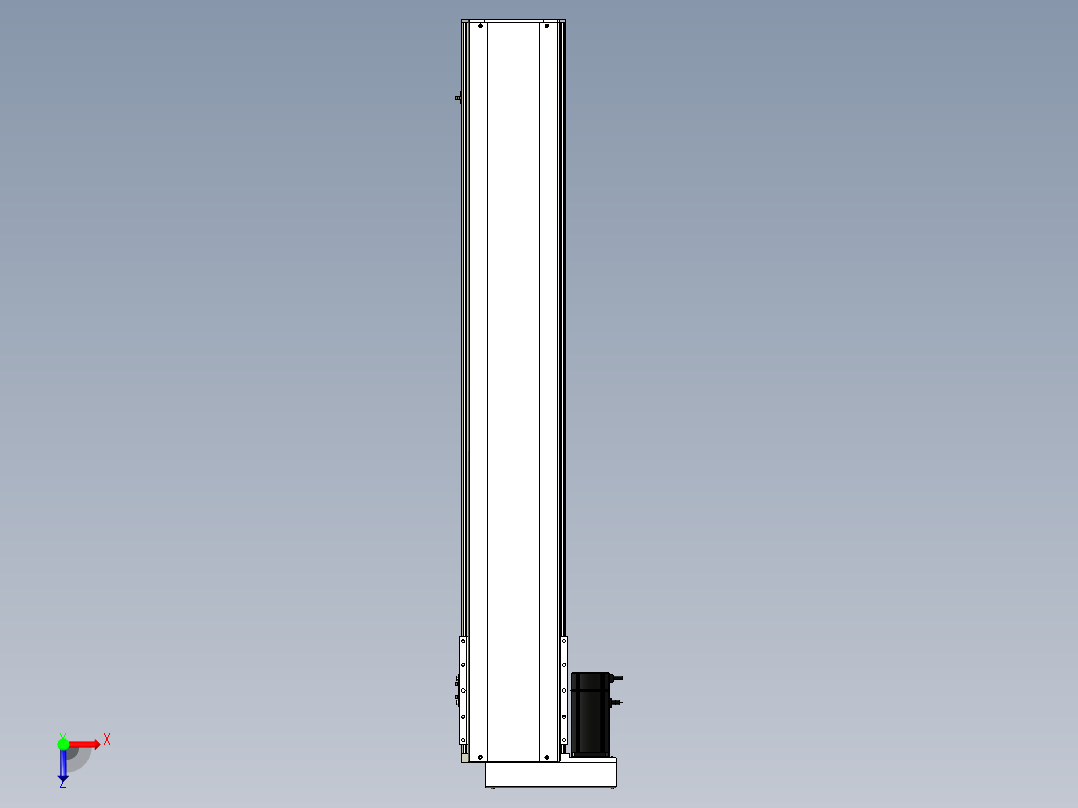 Toyo东佑达直线模组-ETH22-1250-BL-750W+煞車俯视图